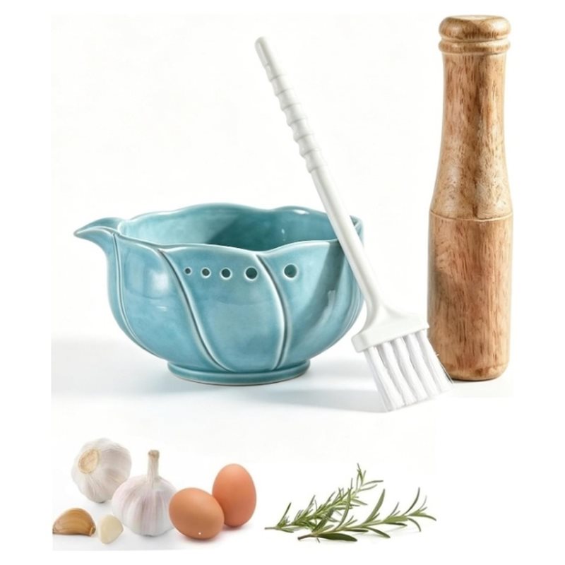 Baby Food Grater - TFORU-1Set Garlic Grater & Stripper Bowl