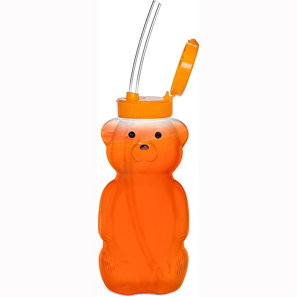 Baby Food Jars With Lids - Honey Bear Straw Cup For Baby,Squeezable