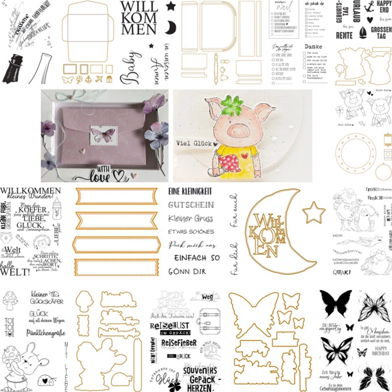 Baby Food Storage - Baby Suitcase Stamps And Dies New
