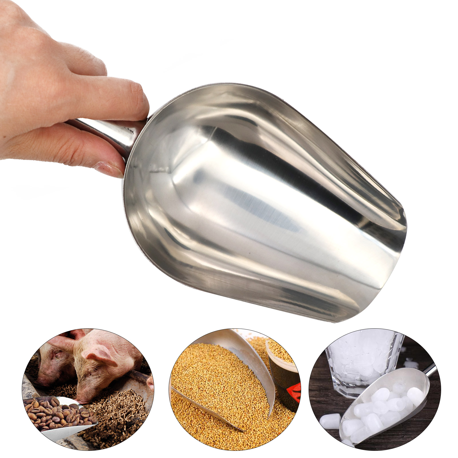 Self Feed Spoon - Pet Food Shovel Stainless Steel Dog