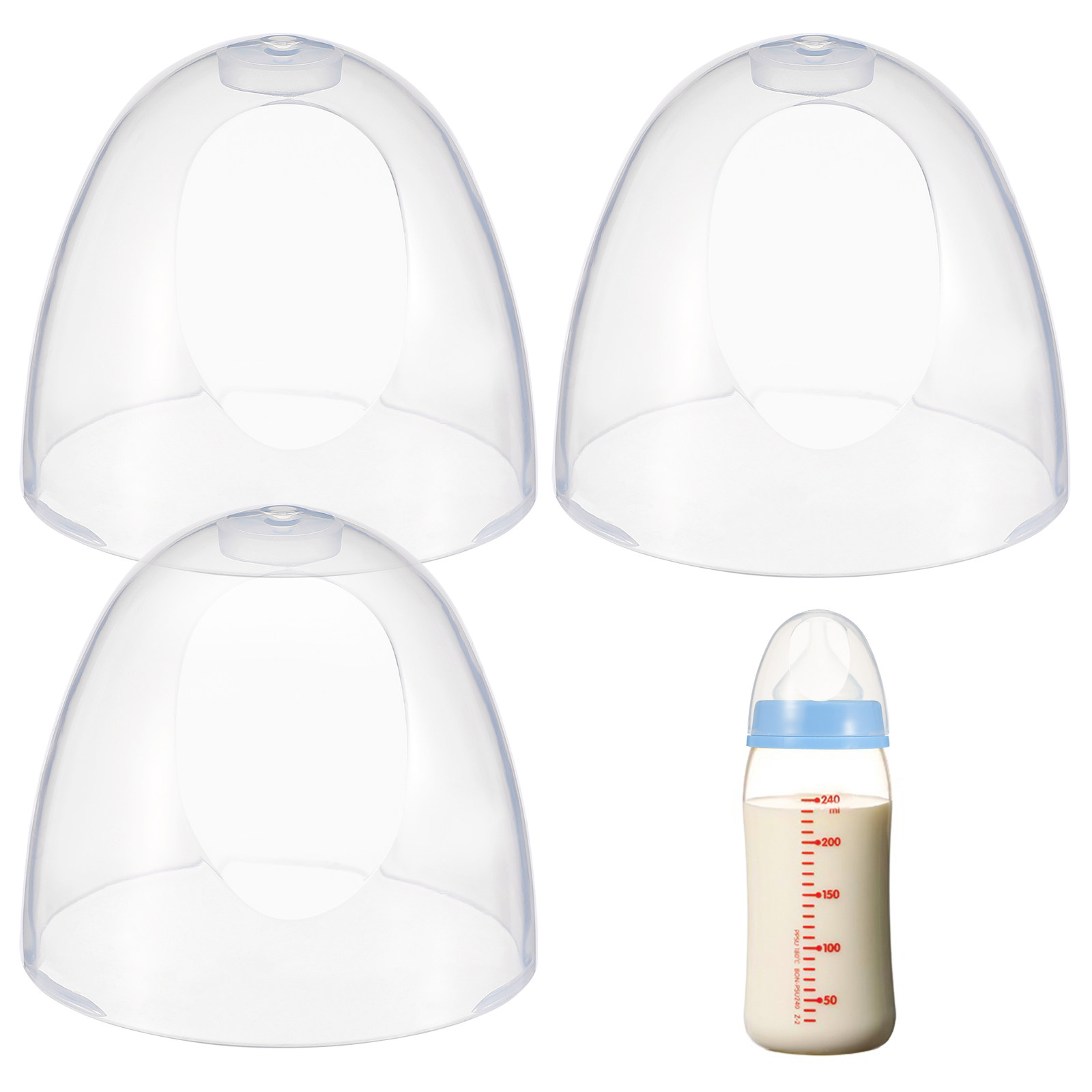 Baby Food Jars With Lids - Replacement Plastic Baby Bottle Caps Leak