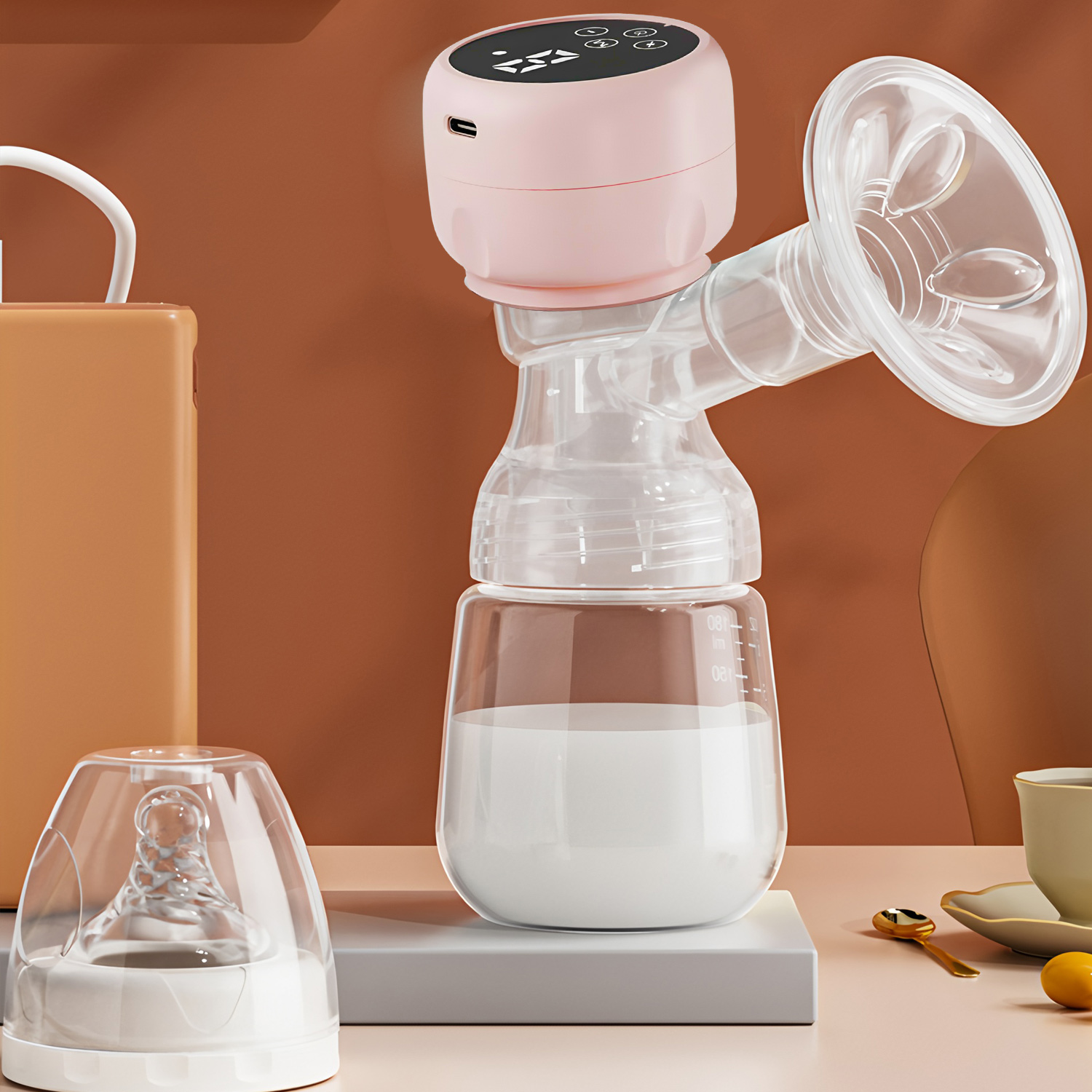 2-IN-1 Electric Breast Pump Po - Baby Food Bottle 评论和价格