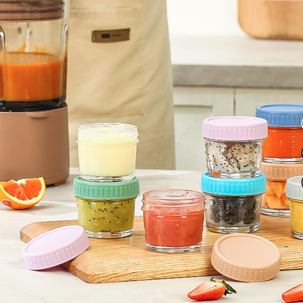 6pcs Multipurpose Glass Baby F - Baby Food Jars With Lids 评论和价格