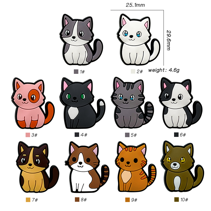 10pcs Baby Silicone New Cartoo - Baby Food Kitten 评论和价格