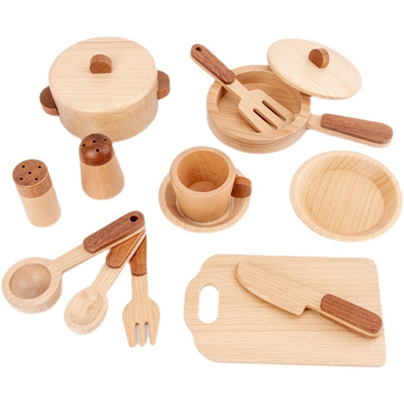 Maoduo Toys Beech Wooden Kids  - Baby Food Game 评论和价格
