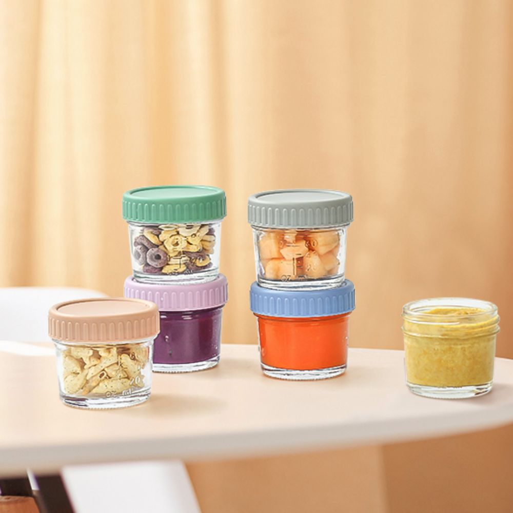 6pcs Multipurpose Glass Baby F - Baby Food Jars With Lids 评论和价格