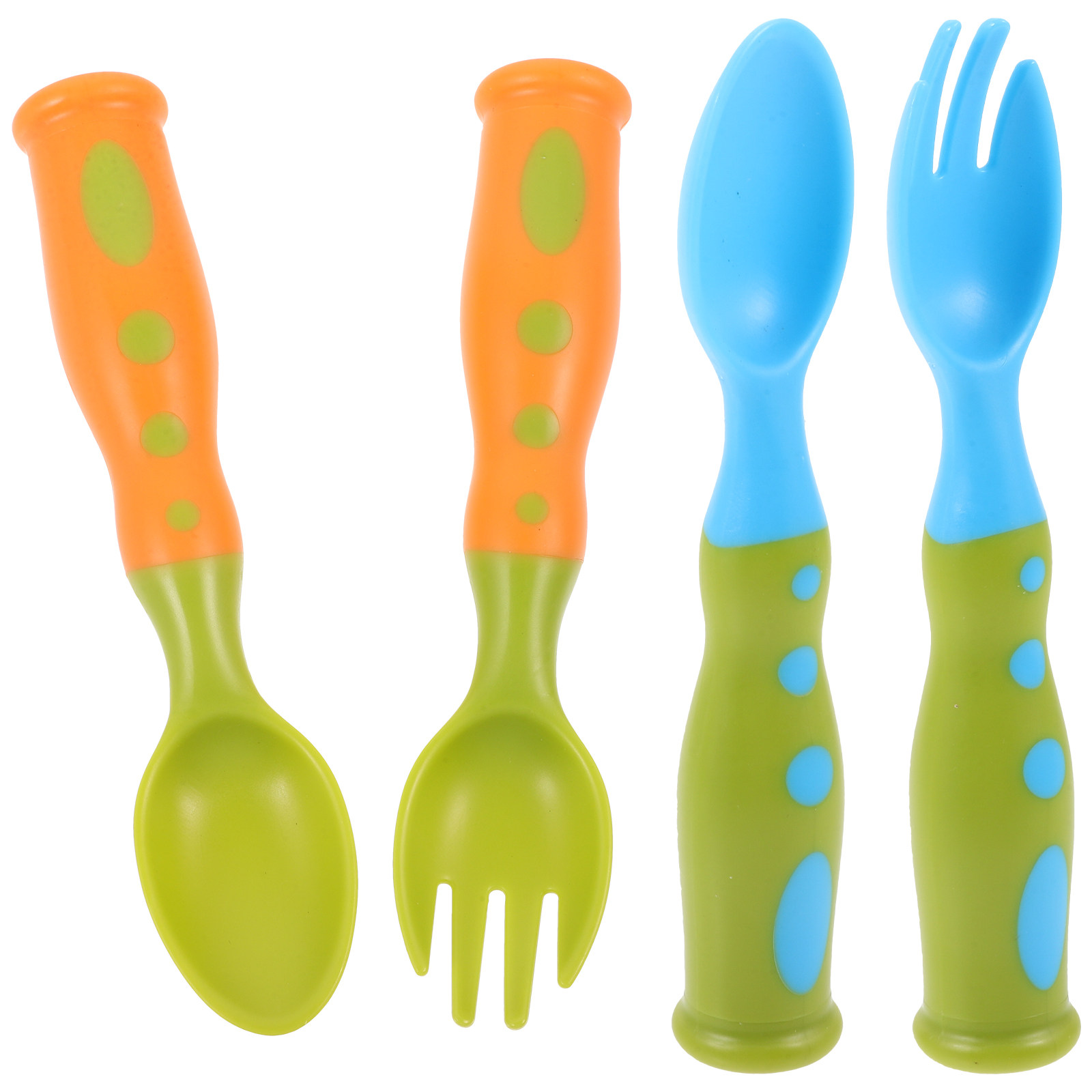 2Sets Baby Training Utensils S - Self Feed Spoon 评论和价格