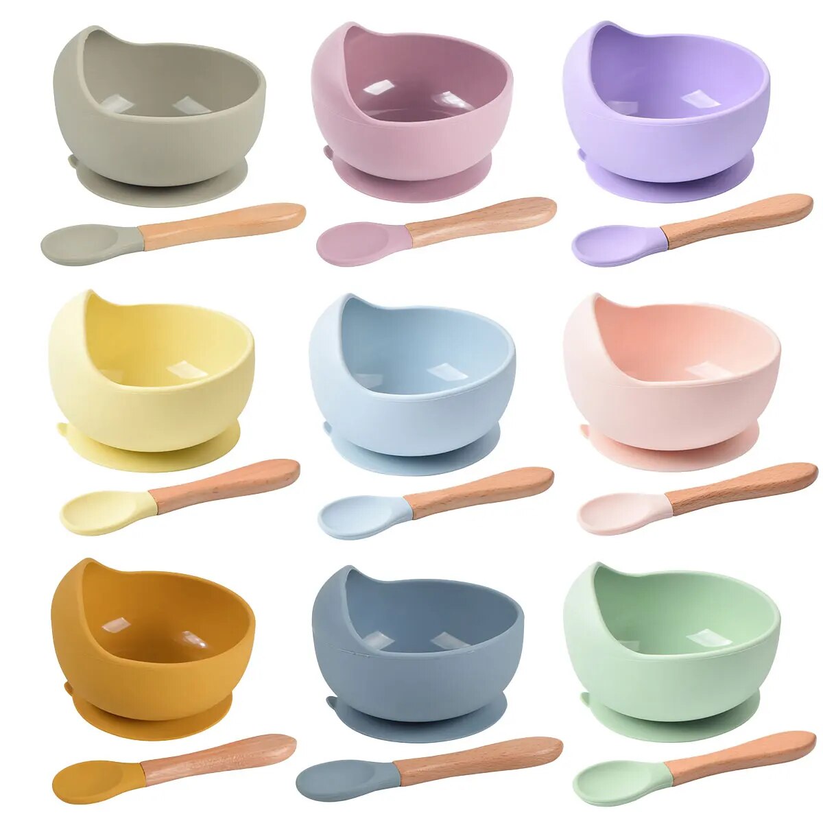 2PCS Silicone Baby Feeding Bow - Baby Food Grater 评论和价格