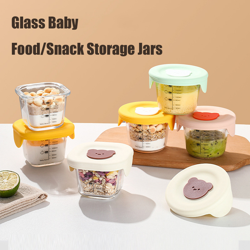 180ml Glass Baby Food Storage  - Baby Food Jars With Lids 评论和价格