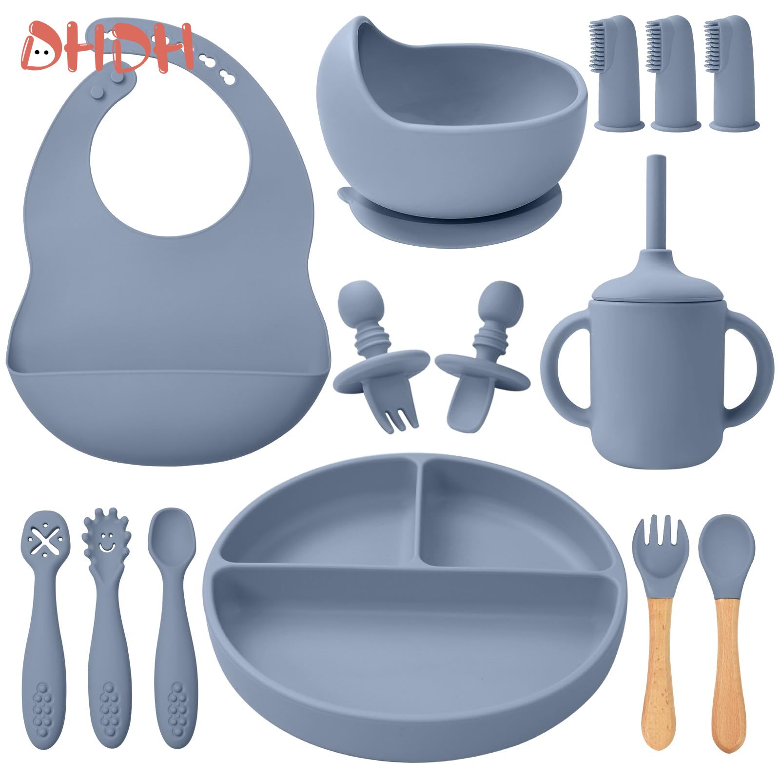 Silicone Baby Feeding Set Tabl - Baby Food Grater 评论和价格
