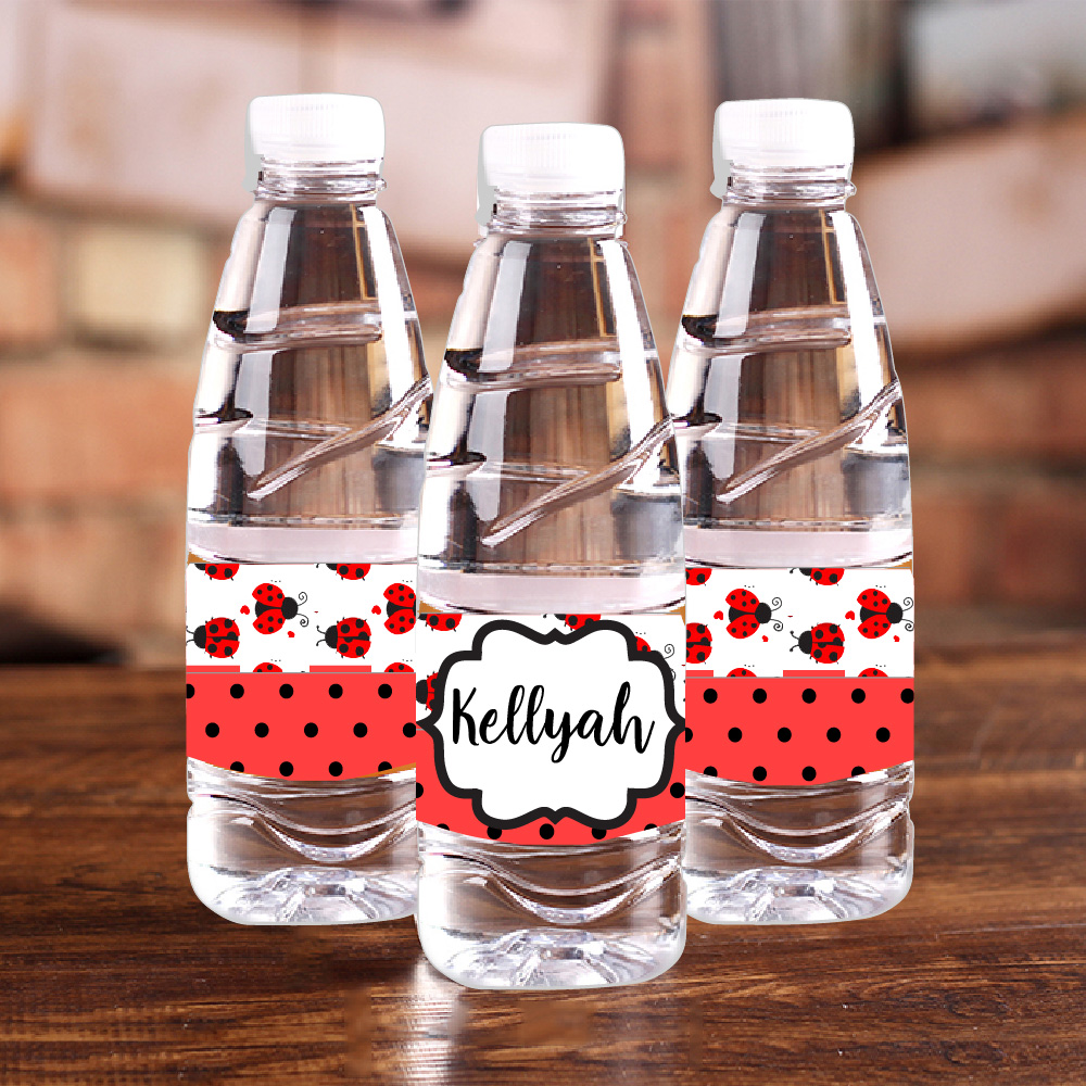 Personalised Ladybug Red Polka - Baby Food Bottle 评论和价格