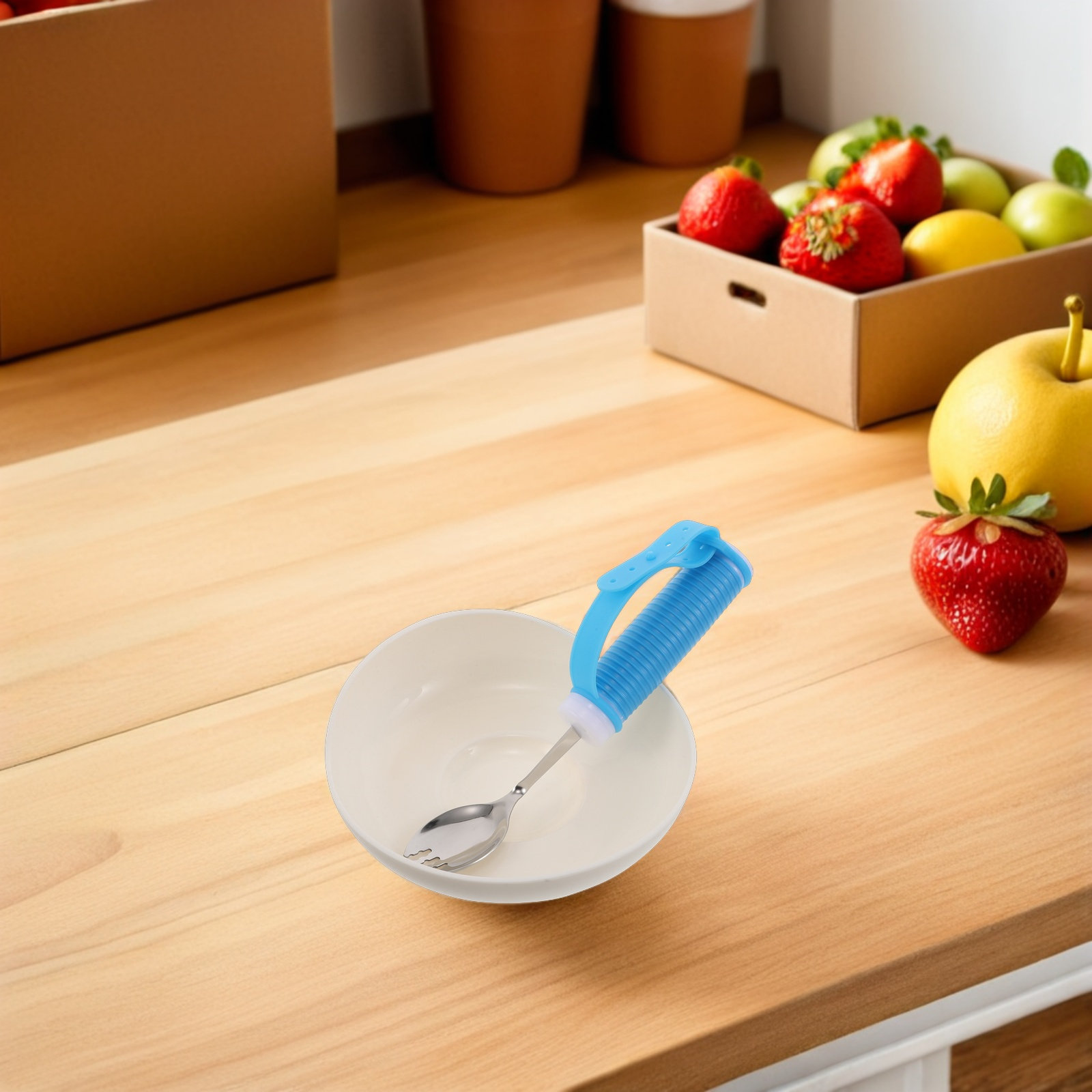 1 Set Adaptive Utensils Dinner - Self Feed Spoon 评论和价格