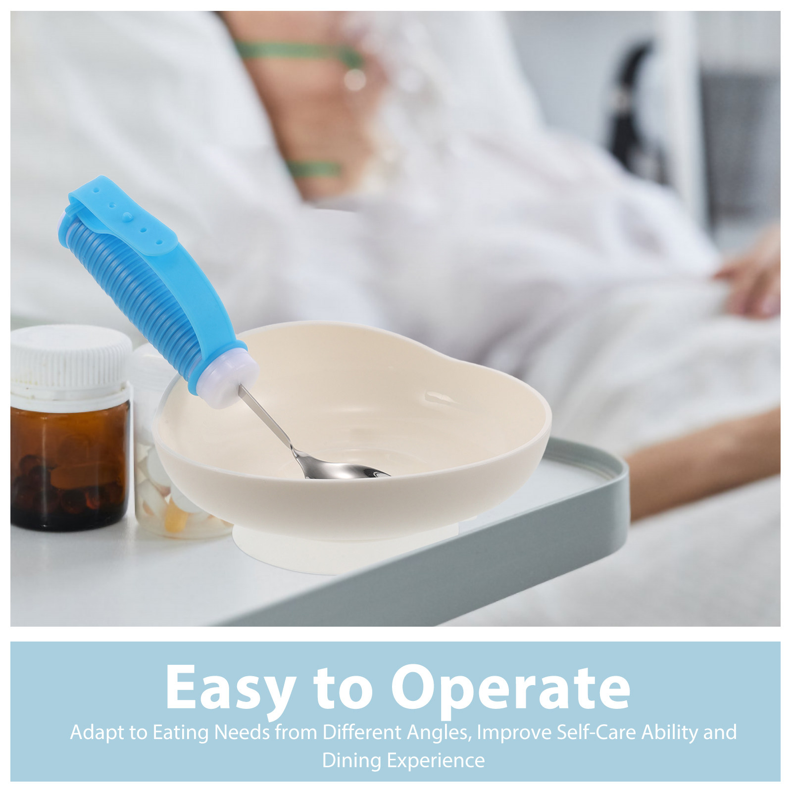 1 Set Adaptive Utensils Dinner - Self Feed Spoon 评论和价格